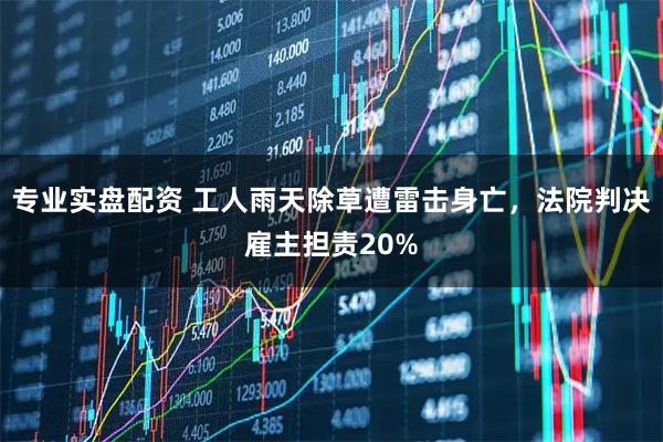 专业实盘配资 工人雨天除草遭雷击身亡，法院判决雇主担责20%